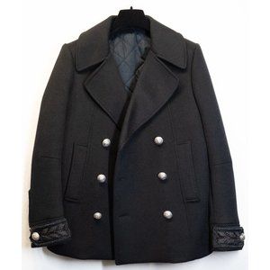 BALMAIN Cashmere Double-Breasted Jacket Size| FR50 US10-12